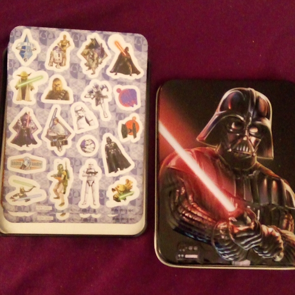 (2 for $35) Star Wars, Wall Art, Sticker Tin & Cards, Lot of 4. - Picture 5 of 5